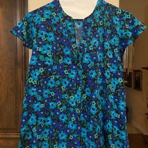 Calvin Klein Blue floral Blouse